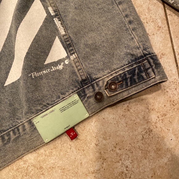 Off white denim temperature Denim jacket - Picture 6 of 6